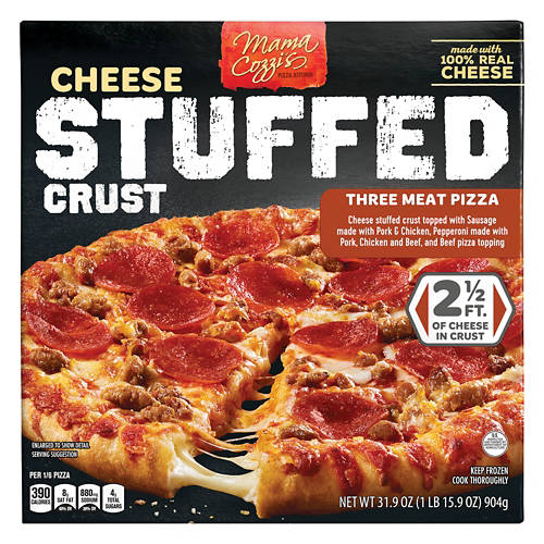Mama Cozzi's Pizza Kitchen Cheese Stuffed Crust Three Meat Pizza